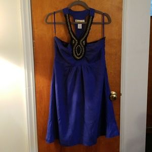 Blue beaded dress